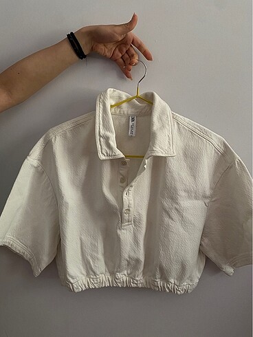 Zara Beyaz Crop