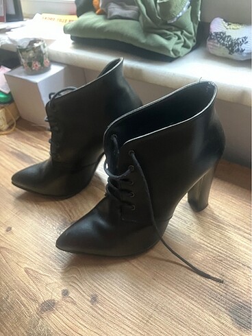 Diğer Siyah Der Bootie Topuklu Ayakkabı