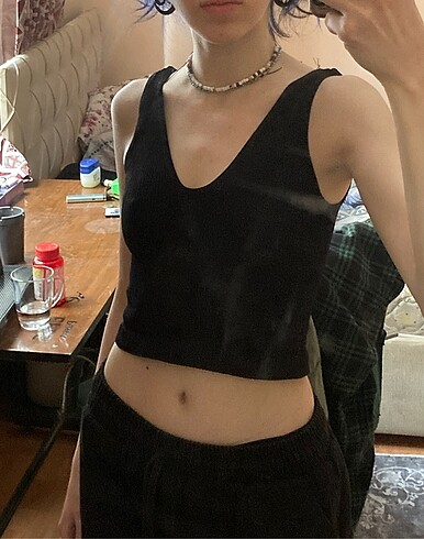 Diğer Siyah Crop Üst