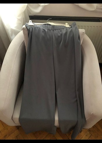 Gri Uzun Kollu Dökümlü Kadın Tunik - Görsel 3