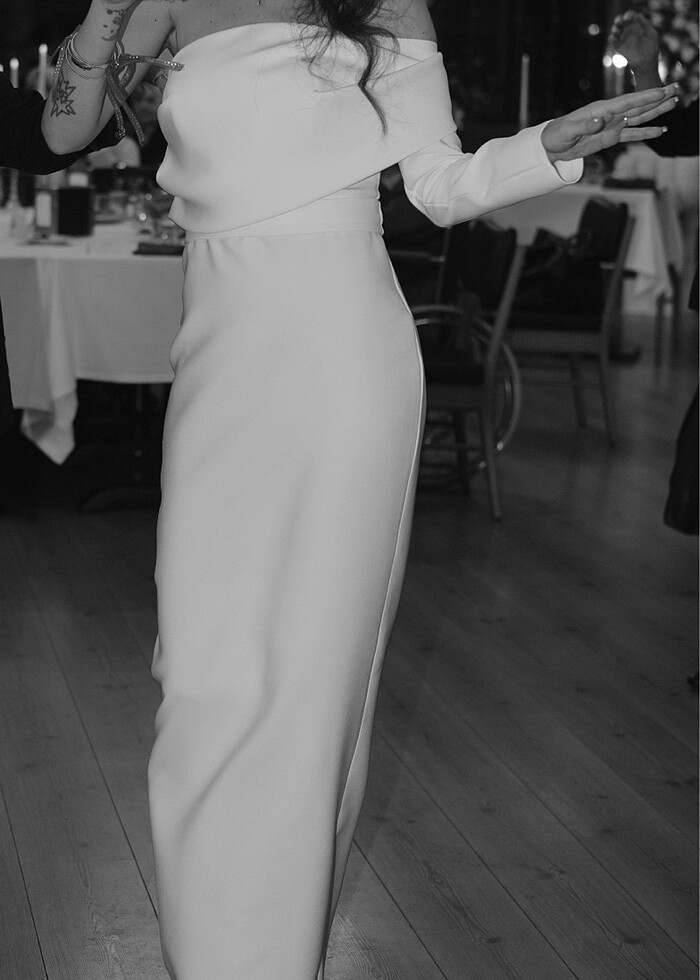 Keikei tek kol söz nişan elbisesi - Görsel 3