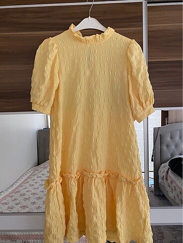 m Beden sarı Renk Defacto Elbise