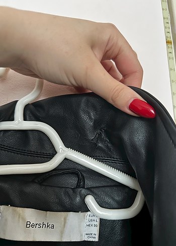 Siyah Deri Biker Ceket - Görsel 3