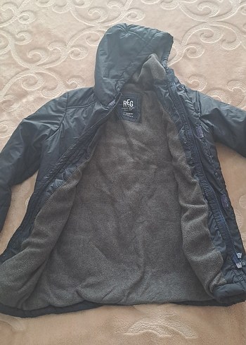 Lacivert Erkek Çocuk Kapüşonlu Kaban - Görsel 3