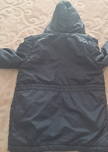 Lacivert Erkek Çocuk Kapüşonlu Kaban - Görsel 5