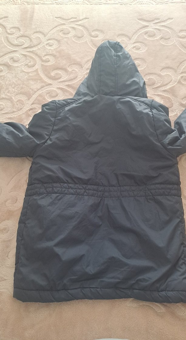 Lacivert Erkek Çocuk Kapüşonlu Kaban - Görsel 5