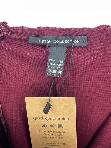 xs Beden bordo Renk Mango Midi Etek %70 İndirimli.