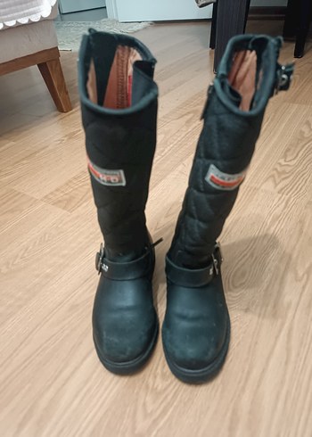 Siyah Tokalı Çocuk Biker Dizüstü Bot - Görsel 3