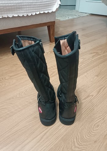 Siyah Tokalı Çocuk Biker Dizüstü Bot - Görsel 2