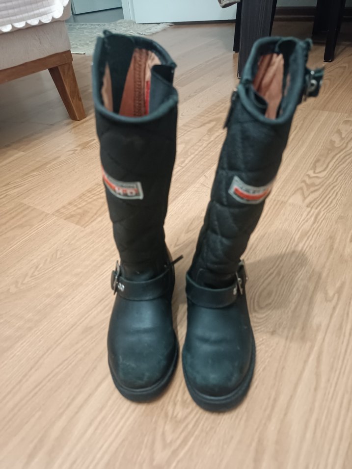 Siyah Tokalı Çocuk Biker Dizüstü Bot - Görsel 3