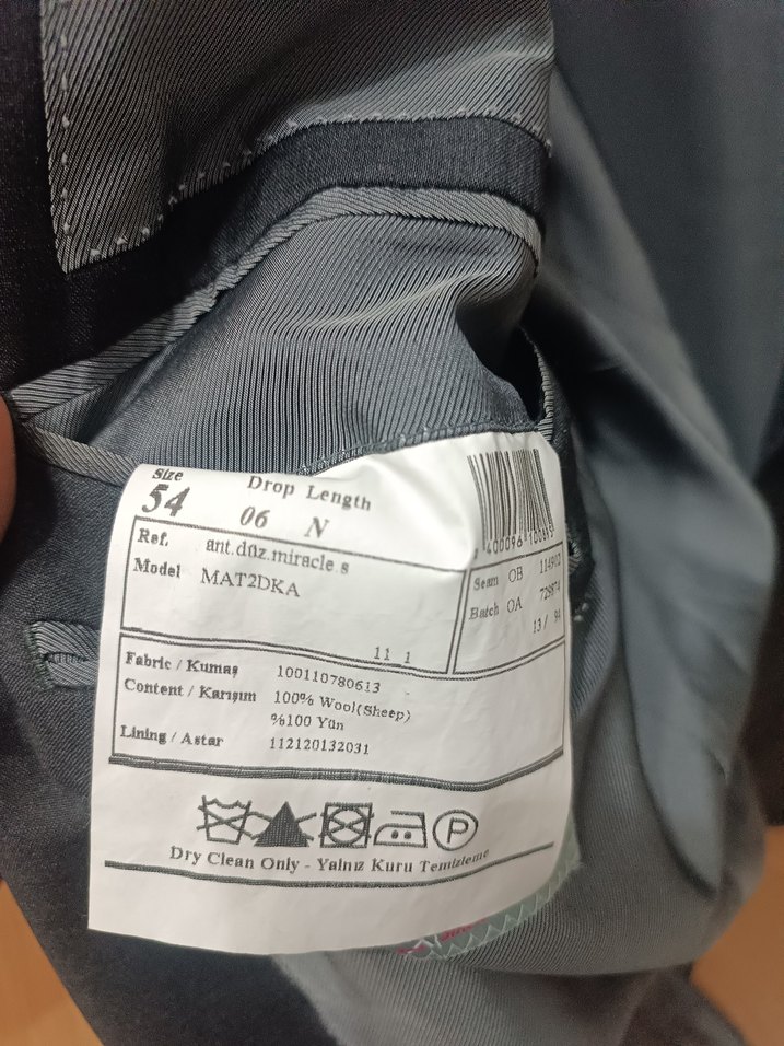 ALTINYILDIZ CEKET 54 beden - Görsel 2