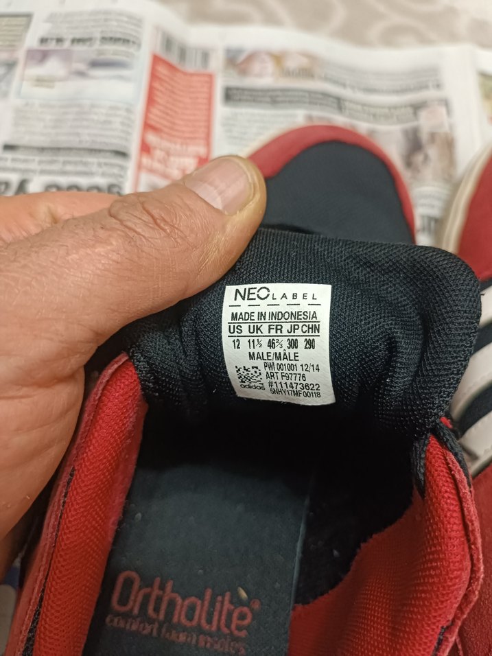 Kırmızı Adidas Stiletto  Spor Ayakkabı 45 no - Görsel 4