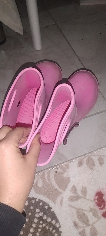 30 Beden pembe Renk Kız çocuk yağmur çizmesi 