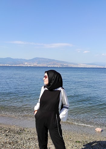 38 Beden Siyah Kadın Tulum