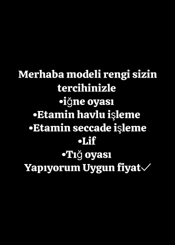 Diğer etamin havlu