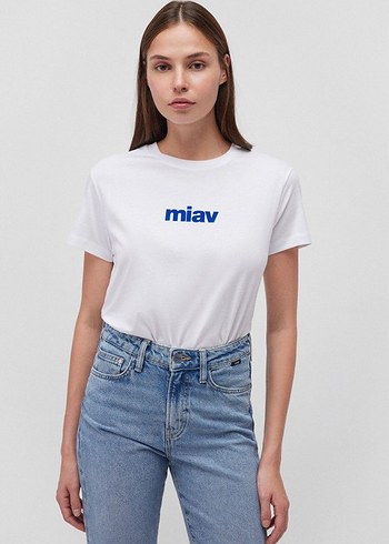 Mavi Mavi Jeans Beyaz Kadın Tişört