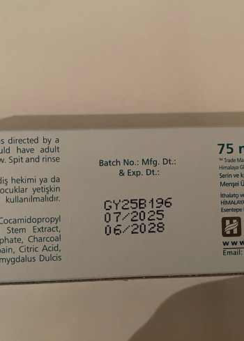 Himalaya Ultra Whitening Bitkisel Diş Macunu - Görsel 2