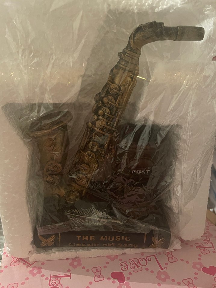 Rennes Altın Renkli Saksafon Temalı Kalemlik - Görsel 2