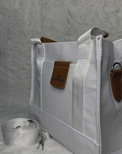 Diğer Tote Canvas beyaz ekstra askı delas bag çanta