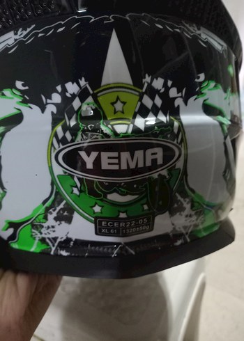 parlak yeşil Cross kask - Görsel 5