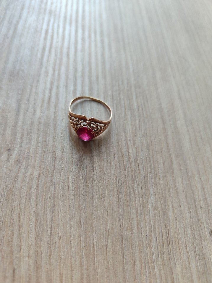 14 ayar altın Vintage Yüzük - Görsel 3