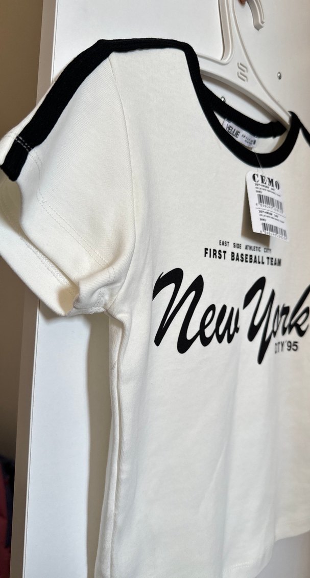 Beyaz  Kısa Kollu Tişört - Görsel 3