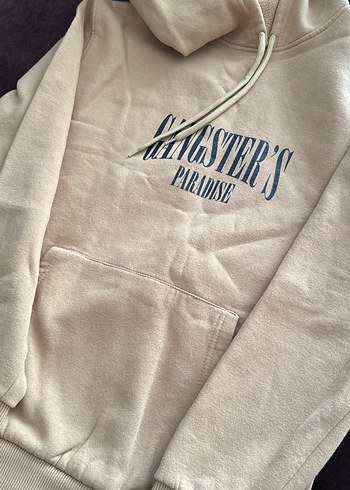 Kapüşonlu, Baskılı, Salaş Kadın Sweatshirt - Görsel 2