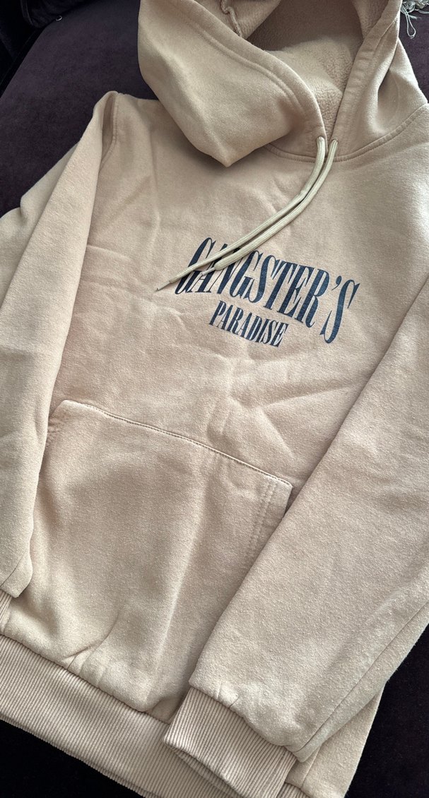 Kapüşonlu, Baskılı, Salaş Kadın Sweatshirt - Görsel 2