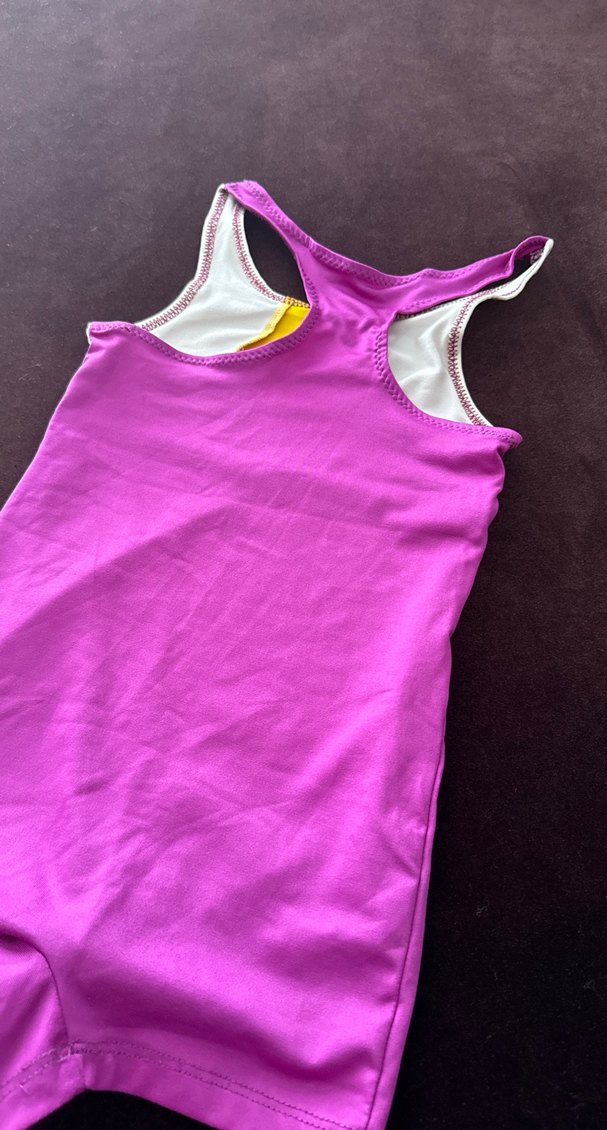 Kız Çocuk Pembe Spor Mayo 7-8 yaş - Görsel 2