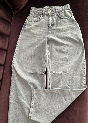 Gri baggy jean