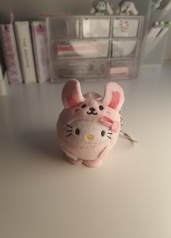 Hello kitty tavsan pelus anahtarlik 