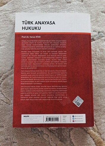  Beden Türk anayasa hukuku Yavuz Atar 