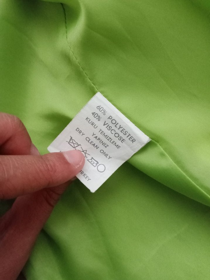 Fıstık yeşili vintage Y2k retro blazer ceket — görsel 17/20