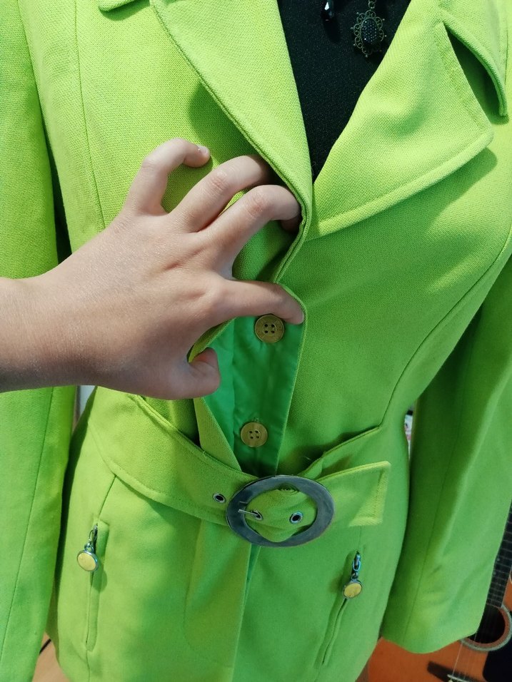 Fıstık yeşili vintage Y2k retro blazer ceket — görsel 12/20