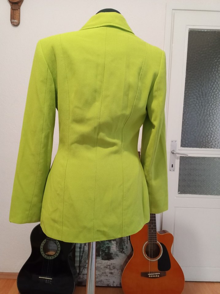 Fıstık yeşili vintage Y2k retro blazer ceket — görsel 9/20