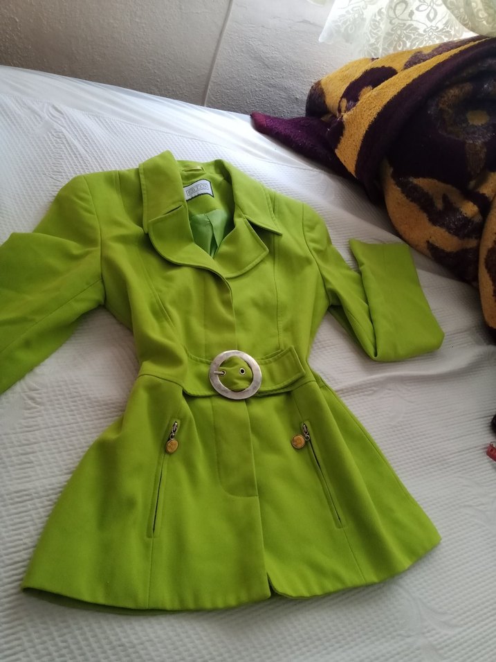 Fıstık yeşili vintage Y2k retro blazer ceket — görsel 2/20
