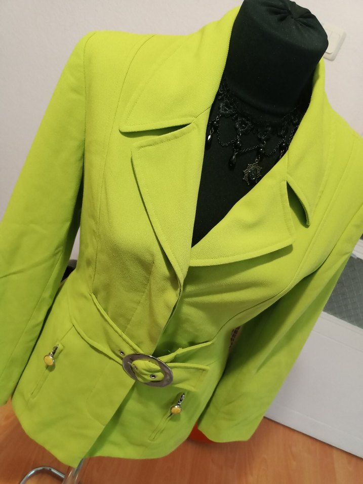 Fıstık yeşili vintage Y2k retro blazer ceket — görsel 7/20