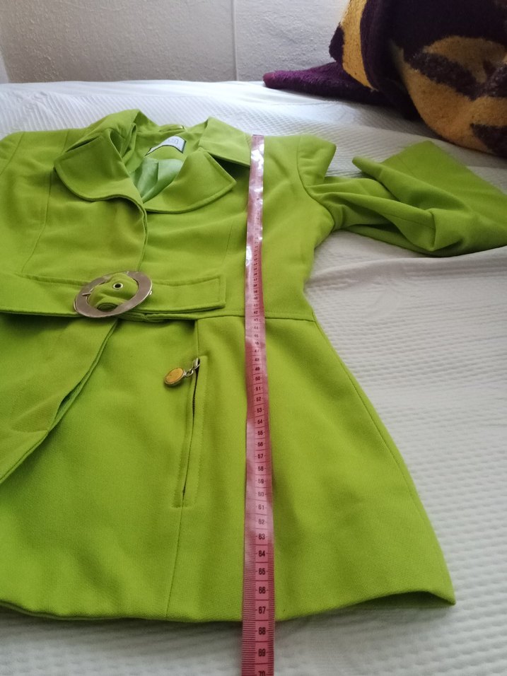 Fıstık yeşili vintage Y2k retro blazer ceket — görsel 4/20