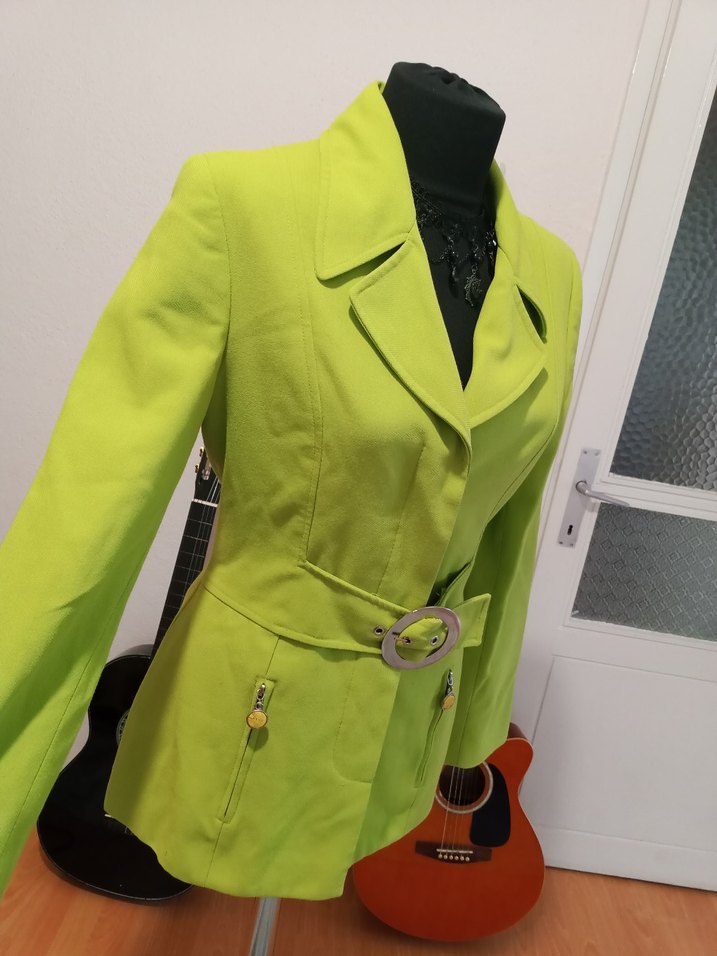 Fıstık yeşili vintage Y2k retro blazer ceket — görsel 11/20