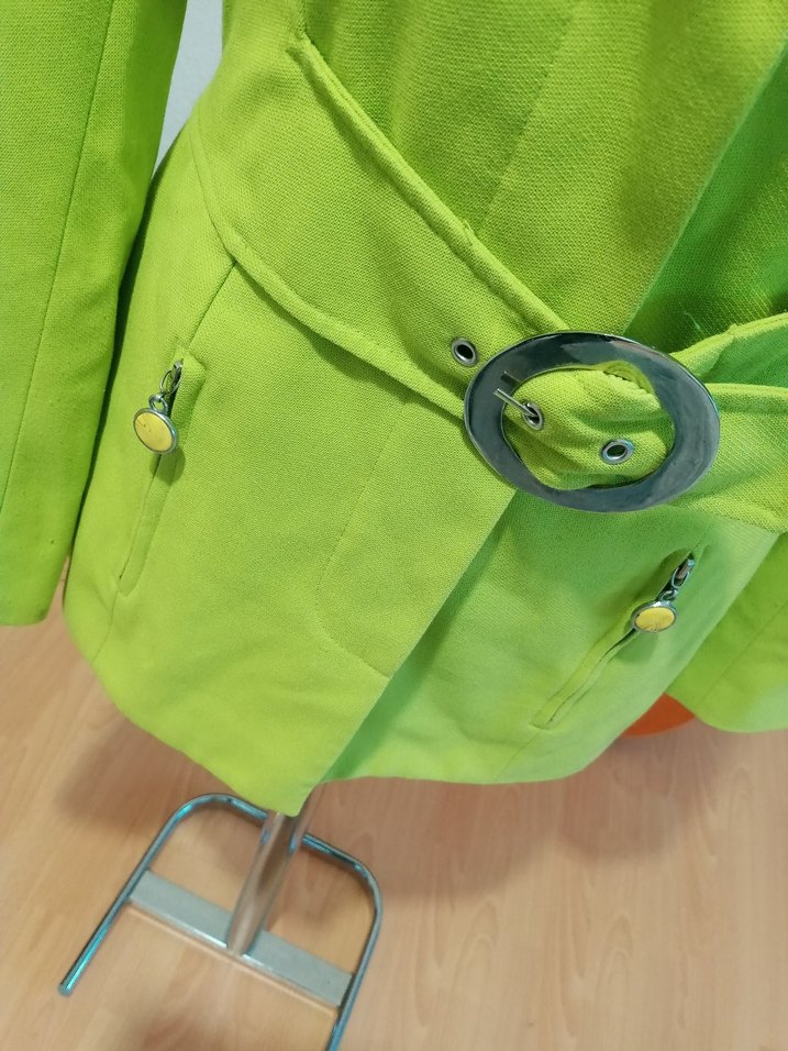Fıstık yeşili vintage Y2k retro blazer ceket — görsel 8/20