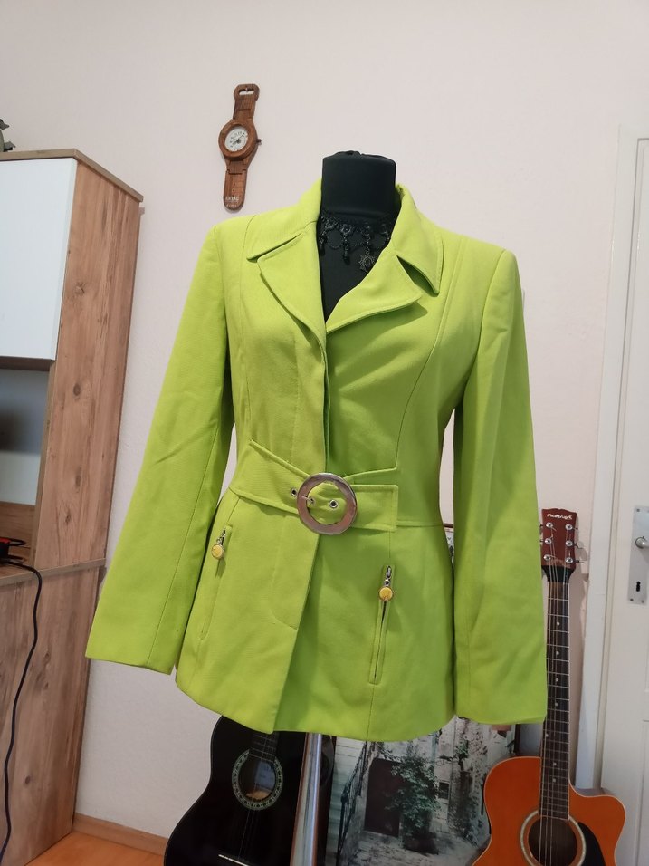 Fıstık yeşili vintage Y2k retro blazer ceket — görsel 5/20