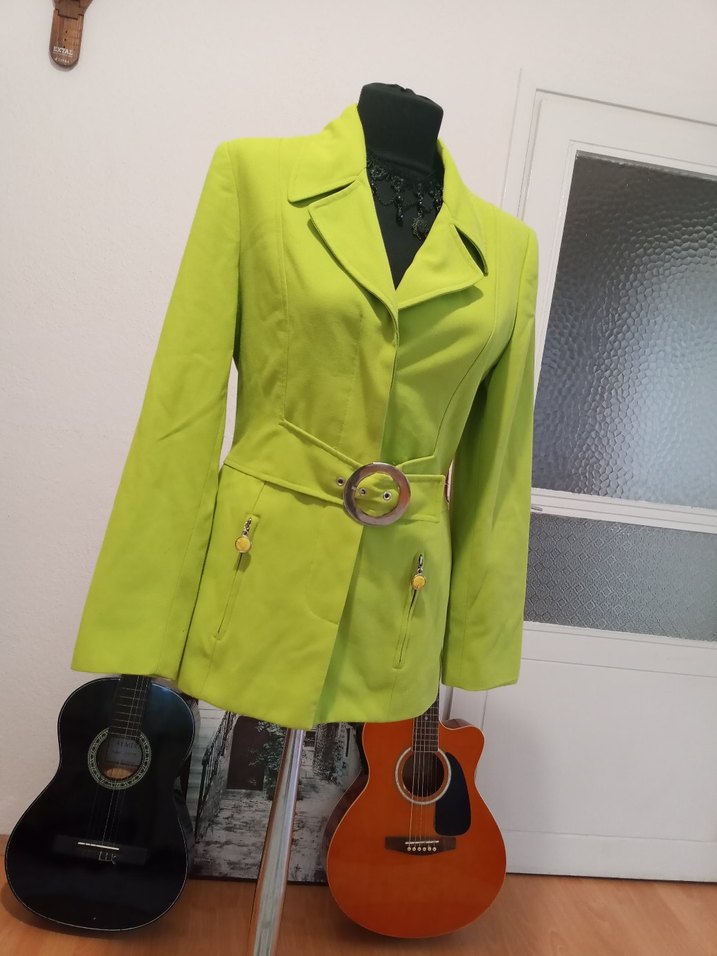 Fıstık yeşili vintage Y2k retro blazer ceket — görsel 6/20