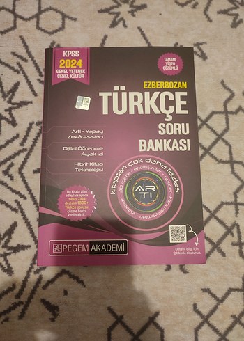 PEGEM AKADEMİ EZBERBOZAN TÜRKÇE SORU BANKASI SIFIR