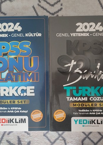 YEDİİKLİM KPSS TÜRKÇE SORU BANKASI VE KONU ANLATIMI SIFIR