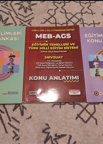 ÇEKİRDEK YAYINEVİ EĞİTİM BİLİMLERİ AGS KİTAPLARI SIFIR