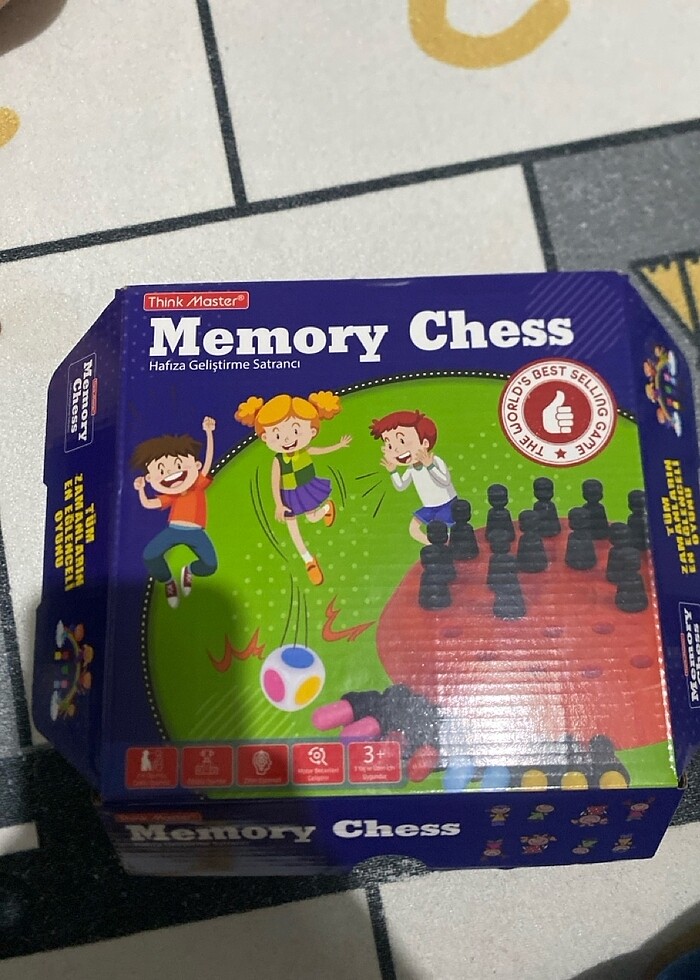 Memory chess kutu oyunu 3+ - Görsel 3