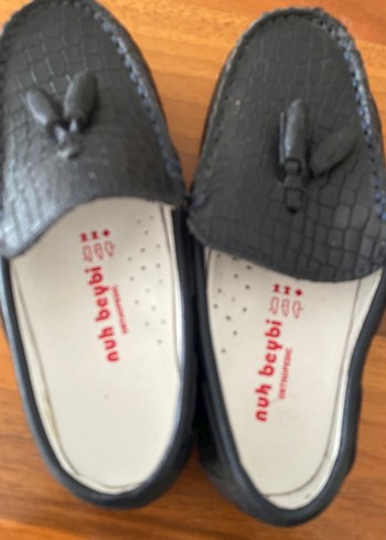 Erkek Çocuk Siyah Yılan Derisi Desenli Ayakkabı - Görsel 3