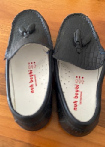 Erkek Çocuk Siyah Yılan Derisi Desenli Ayakkabı - Görsel 2