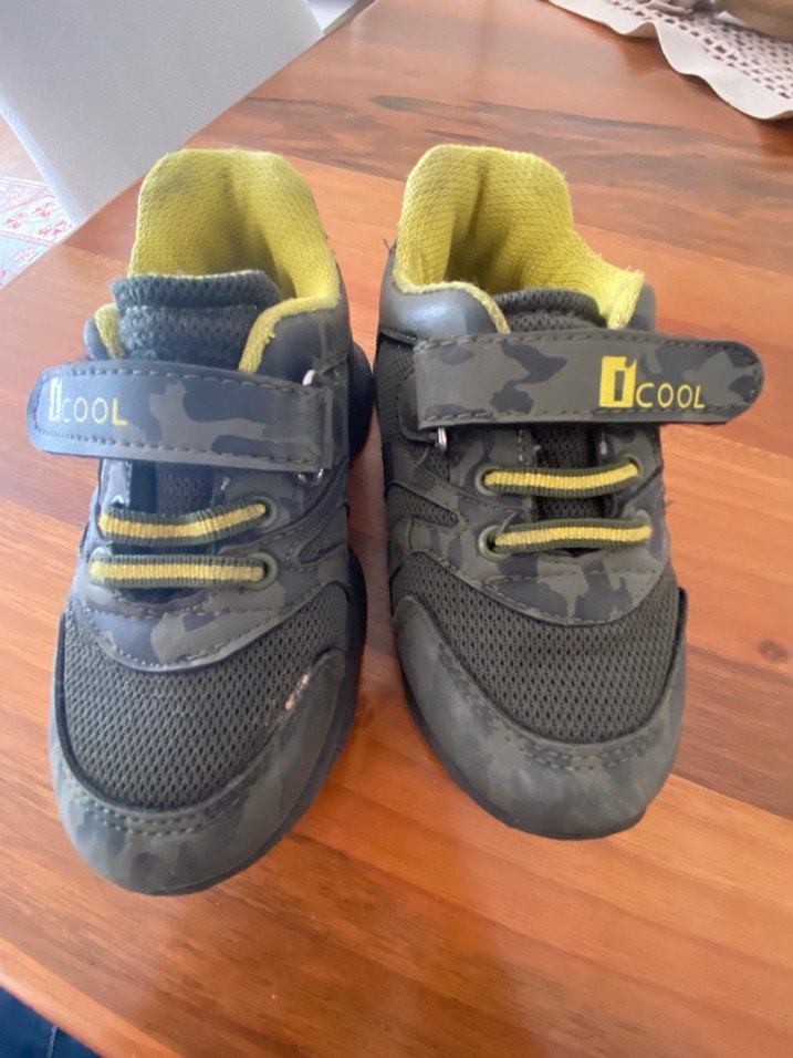 Erkek Çocuk Kamuflaj Desenli Sarı Spor Ayakkabı - Görsel 5