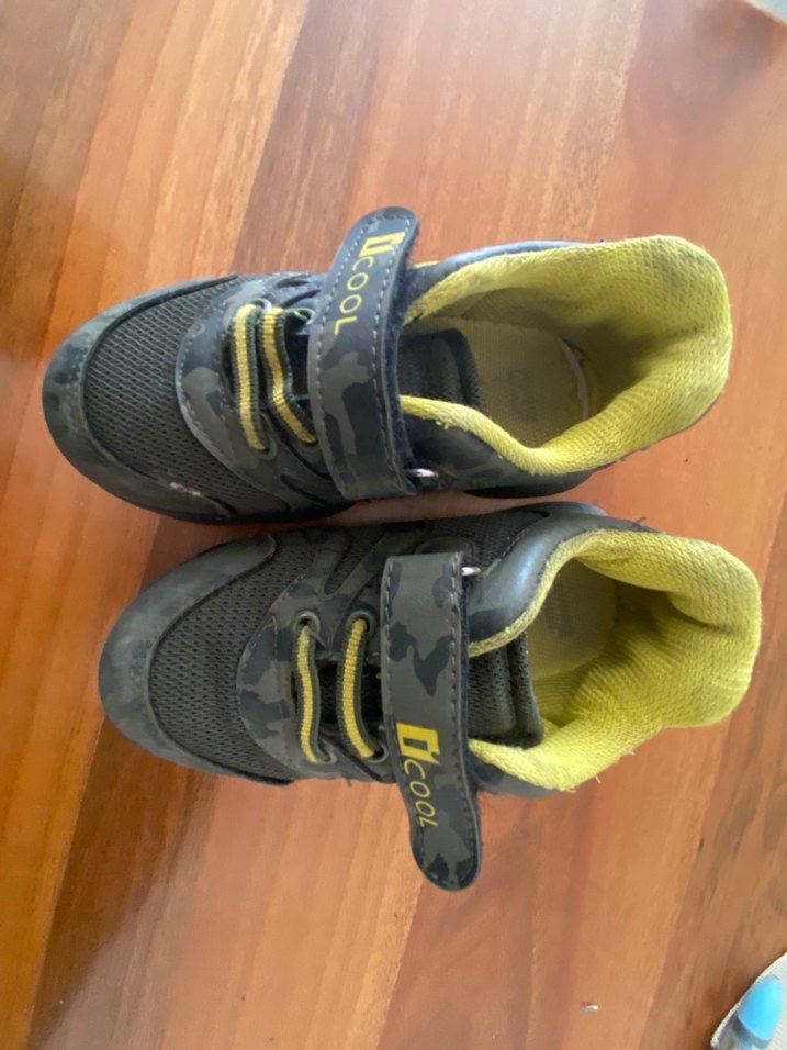 Erkek Çocuk Kamuflaj Desenli Sarı Spor Ayakkabı - Görsel 3